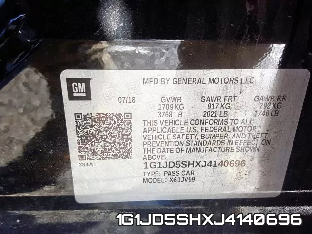 1G1JD5SHXJ4140696 фото 2