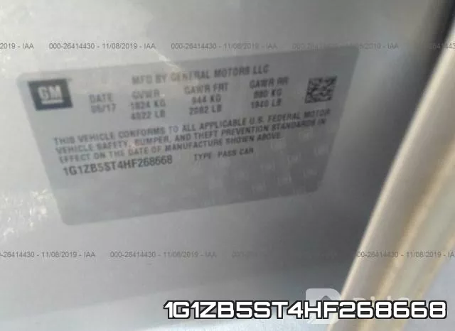 1G1ZB5ST4HF268668 фото 7
