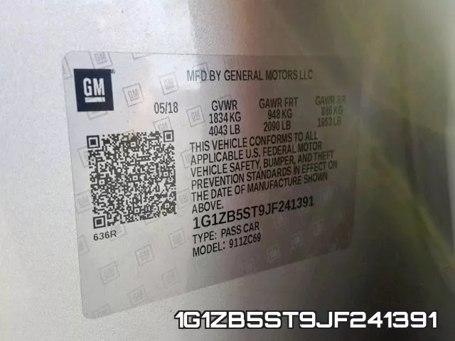 1G1ZB5ST9JF241391 фото 2