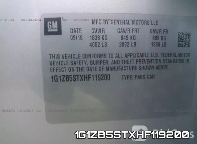 1G1ZB5STXHF119200 фото 8