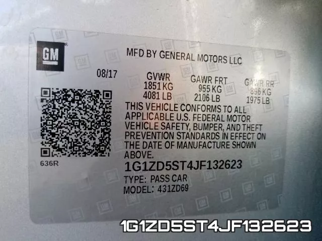 1G1ZD5ST4JF132623 фото 2