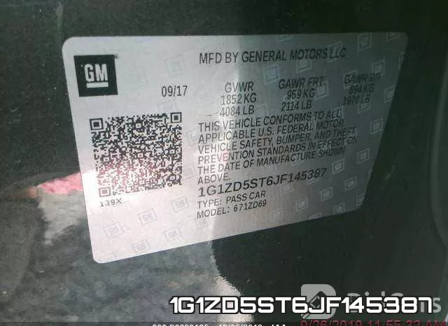1G1ZD5ST6JF145387 фото 4