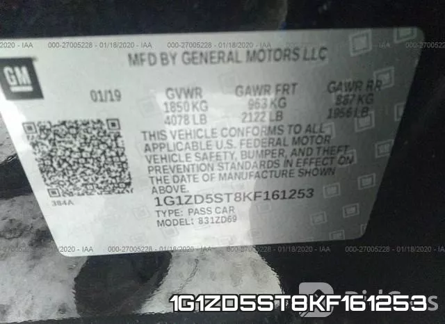 1G1ZD5ST8KF161253 фото 9