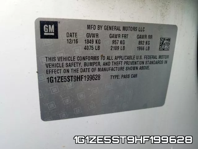 1G1ZE5ST9HF199628 фото 2