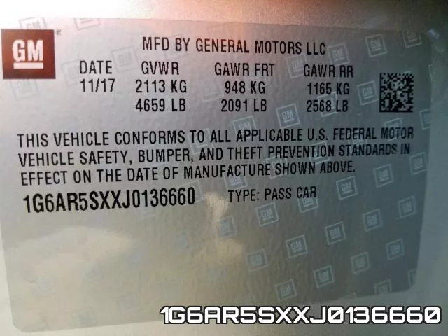 1G6AR5SXXJ0136660 фото 2