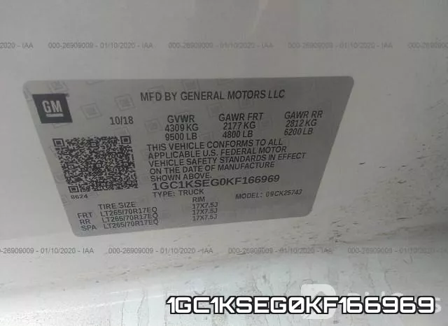 1GC1KSEG0KF166969 фото 7