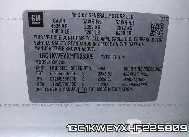1GC1KWEYXHF225809 фото 8