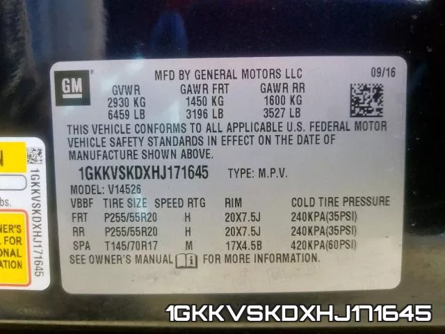 1GKKVSKDXHJ171645 фото 2