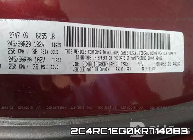 2C4RC1EG0KR714083 фото 5
