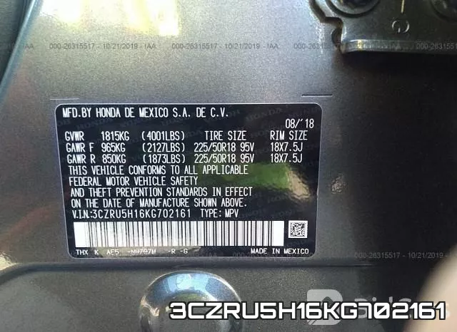 3CZRU5H16KG702161 фото 9