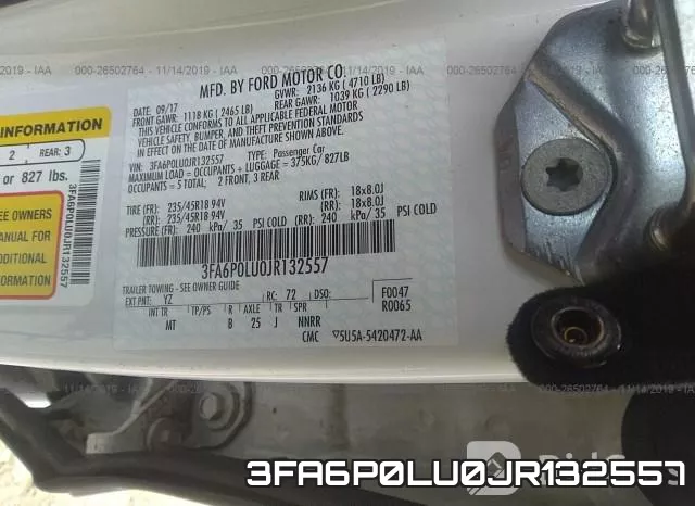 3FA6P0LU0JR132557 фото 9