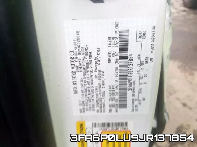 3FA6P0LU9JR137854 фото 2