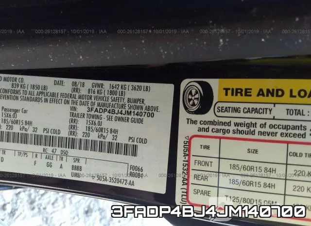 3FADP4BJ4JM140700 фото 10