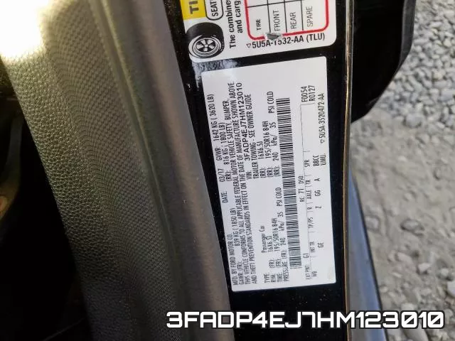3FADP4EJ7HM123010 фото 2