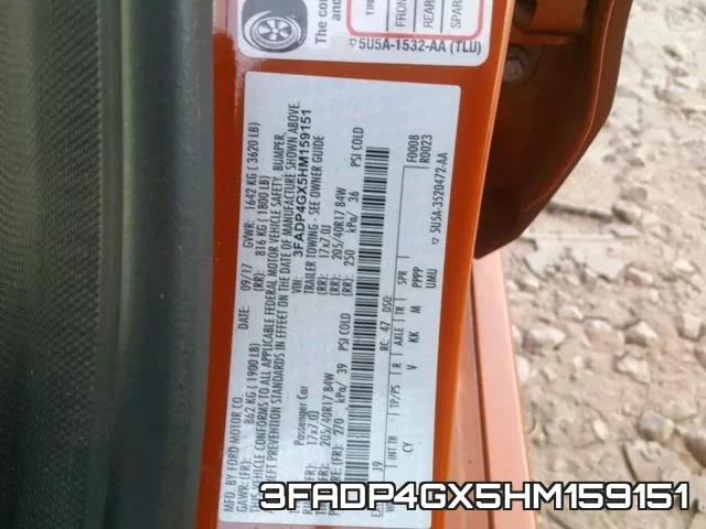 3FADP4GX5HM159151 фото 2