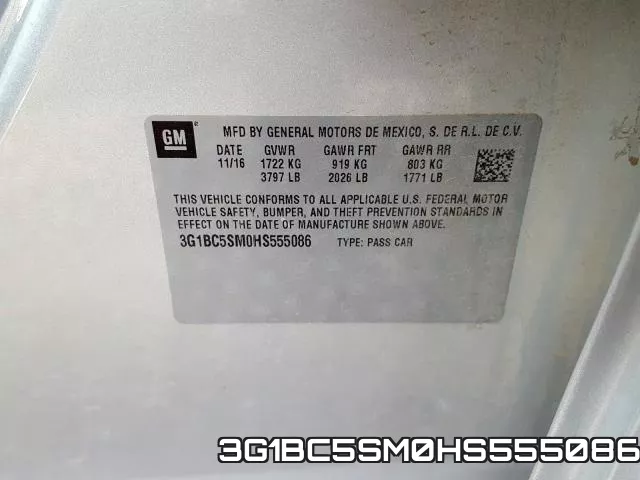 3G1BC5SM0HS555086 фото 2