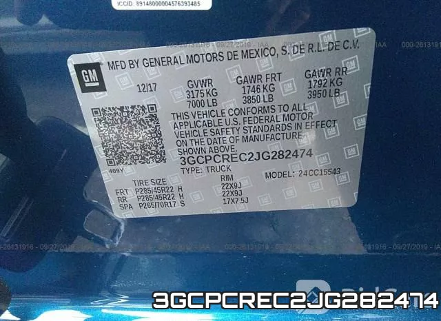3GCPCREC2JG282474 фото 7