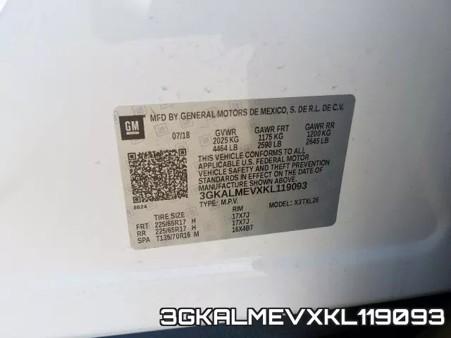 3GKALMEVXKL119093 фото 2