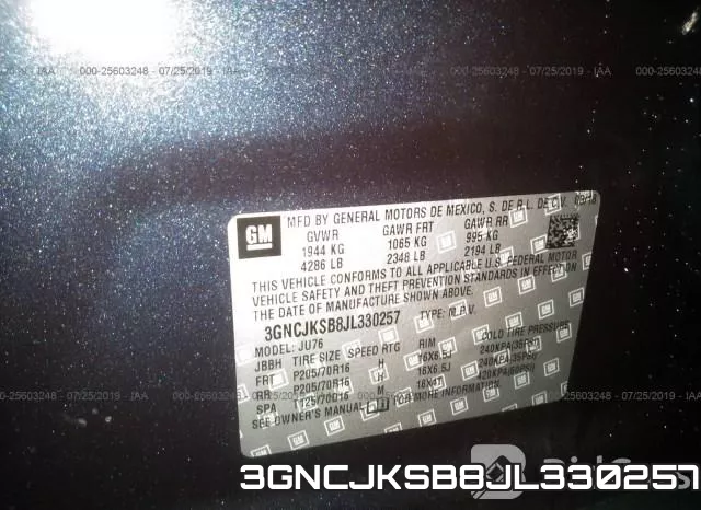 3GNCJKSB8JL330257 фото 6
