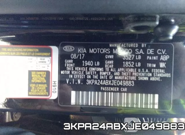3KPA24ABXJE049883 фото 10