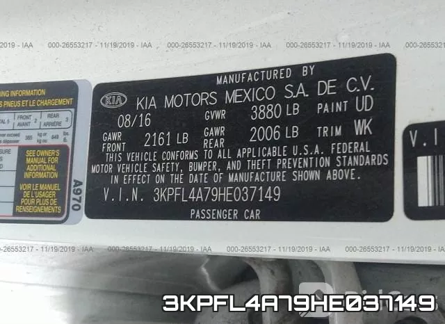 3KPFL4A79HE037149 фото 7