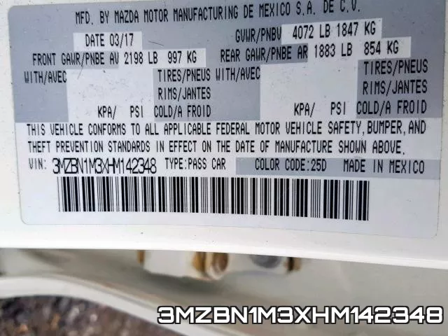 3MZBN1M3XHM142348 фото 2