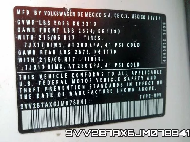 3VV2B7AX6JM078841 фото 2