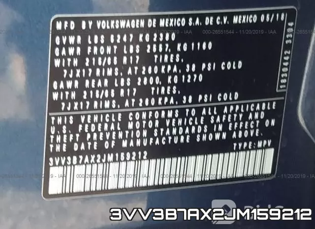 3VV3B7AX2JM159212 фото 8
