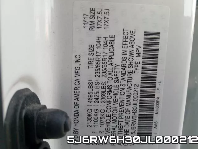 5J6RW6H30JL000212 фото 2