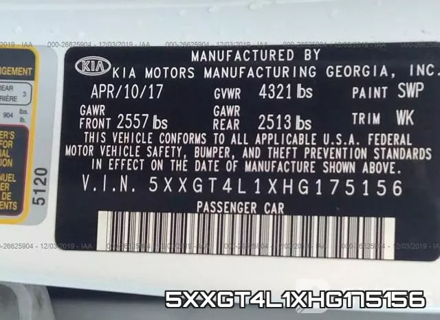 5XXGT4L1XHG175156 фото 8