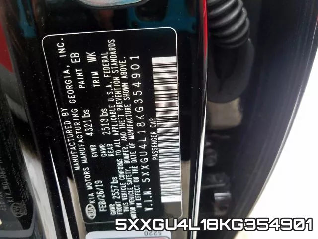 5XXGU4L18KG354901 фото 2