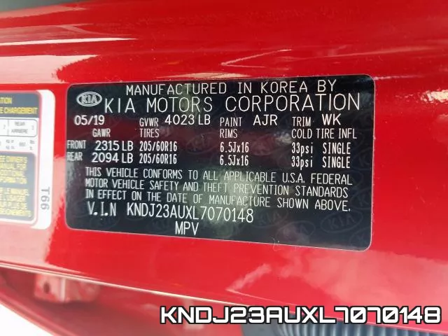 KNDJ23AUXL7070148 фото 2