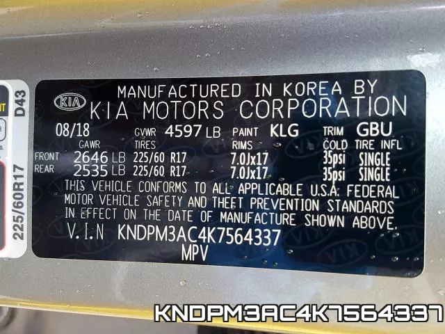 KNDPM3AC4K7564337 фото 2