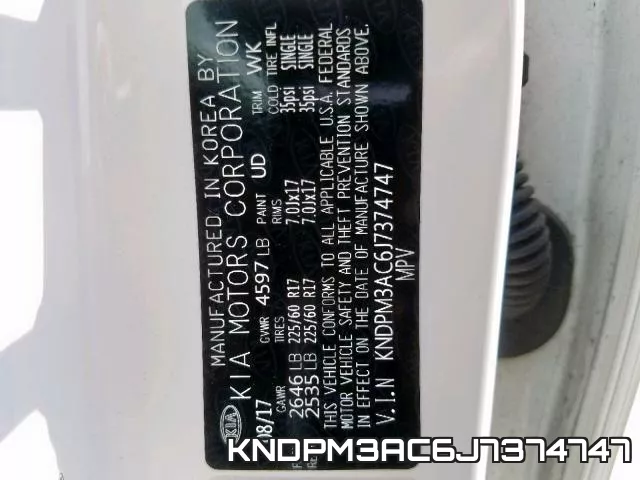 KNDPM3AC6J7374747 фото 2
