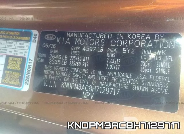 KNDPM3AC8H7129717 фото 9