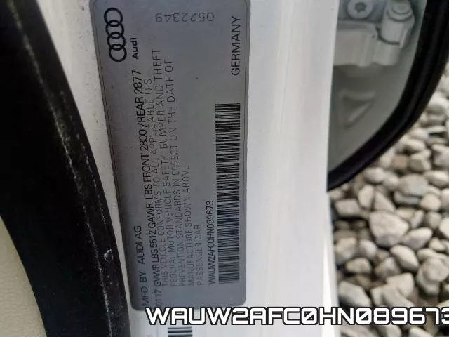 WAUW2AFC0HN089673 фото 2