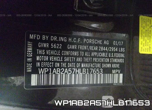 WP1AB2A57HLB17653 фото 10