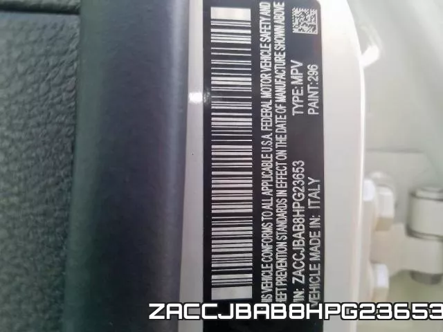 ZACCJBAB8HPG23653 фото 2