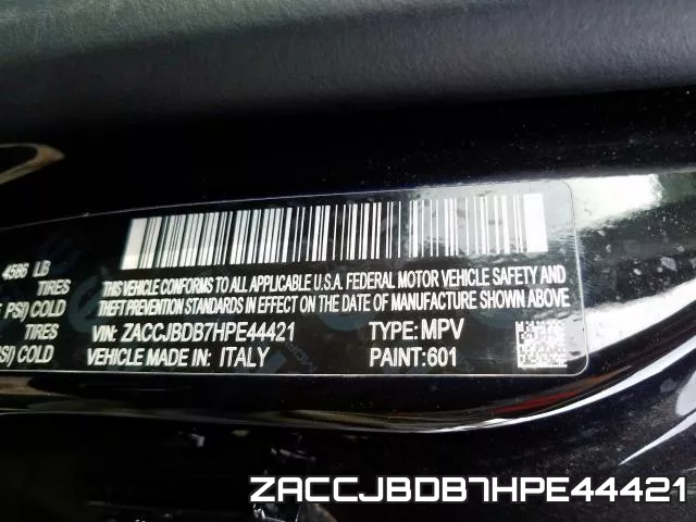 ZACCJBDB7HPE44421 фото 2