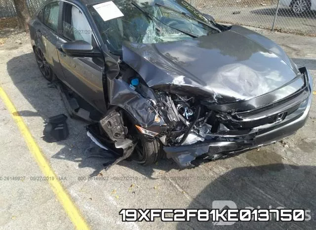 19XFC2F81KE013750 фото 7