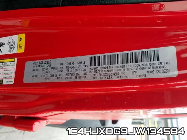 1C4HJXDG9JW134584 фото 2