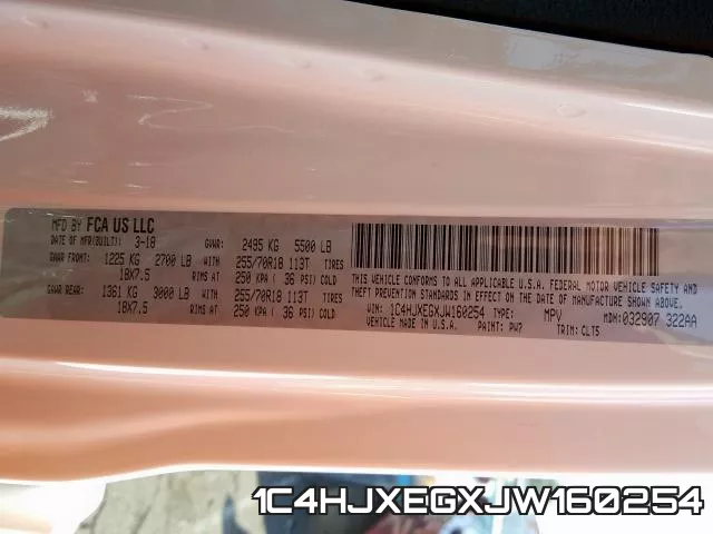 1C4HJXEGXJW160254 фото 2