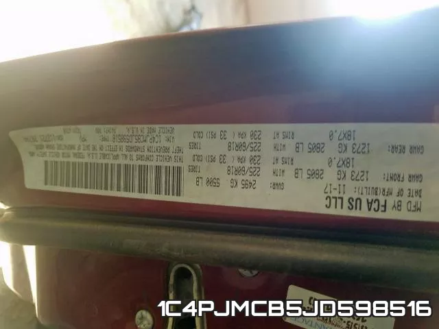 1C4PJMCB5JD598516 фото 2
