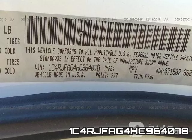 1C4RJFAG4HC964078 фото 7