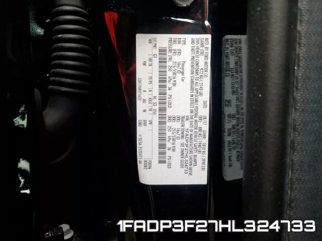 1FADP3F27HL324733 фото 2