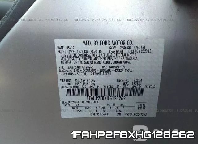 1FAHP2F8XHG128262 фото 8
