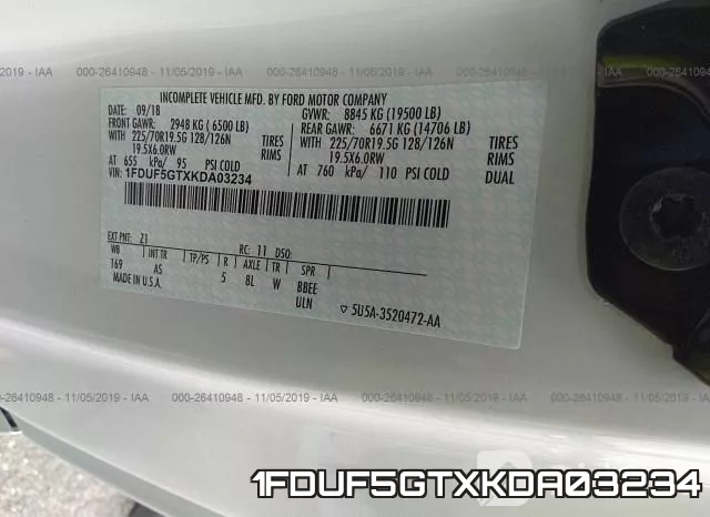 1FDUF5GTXKDA03234 фото 9