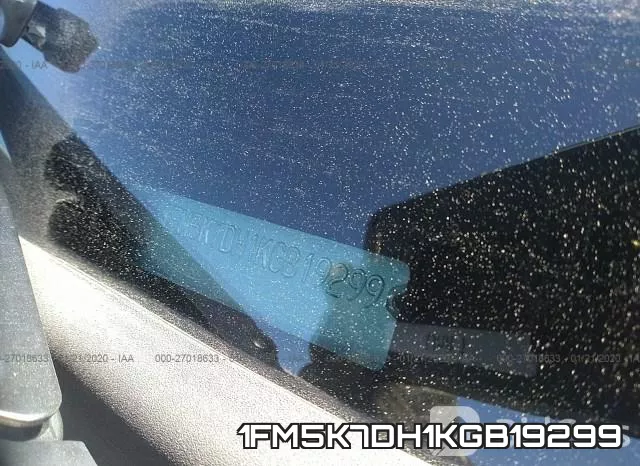 1FM5K7DH1KGB19299 фото 5