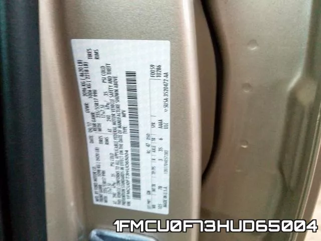 1FMCU0F73HUD65004 фото 2