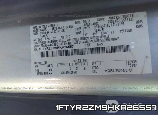 1FTYR2ZM9HKA26557 фото 7